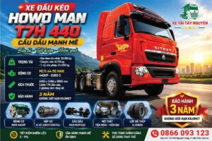 Xe Đầu Kéo HOWO T7H 440 Cầu Dầu
